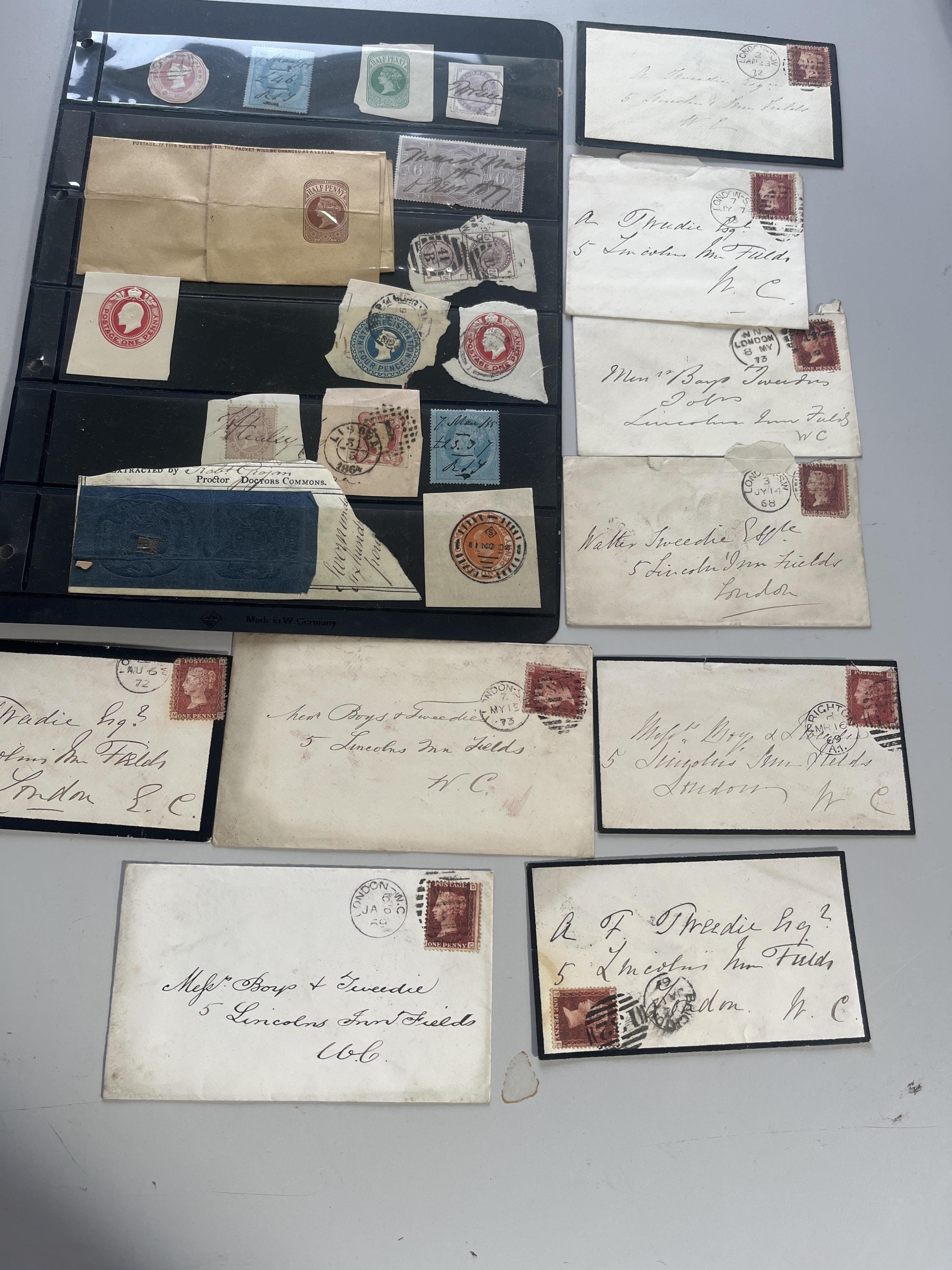 An album of New Zealand stamps, Victoria to QEII, mostly used, some mint unused stamps, British various world stamps and covers, Including New Zealand Victoria 6d in various colours, 3d, 2d, 1d